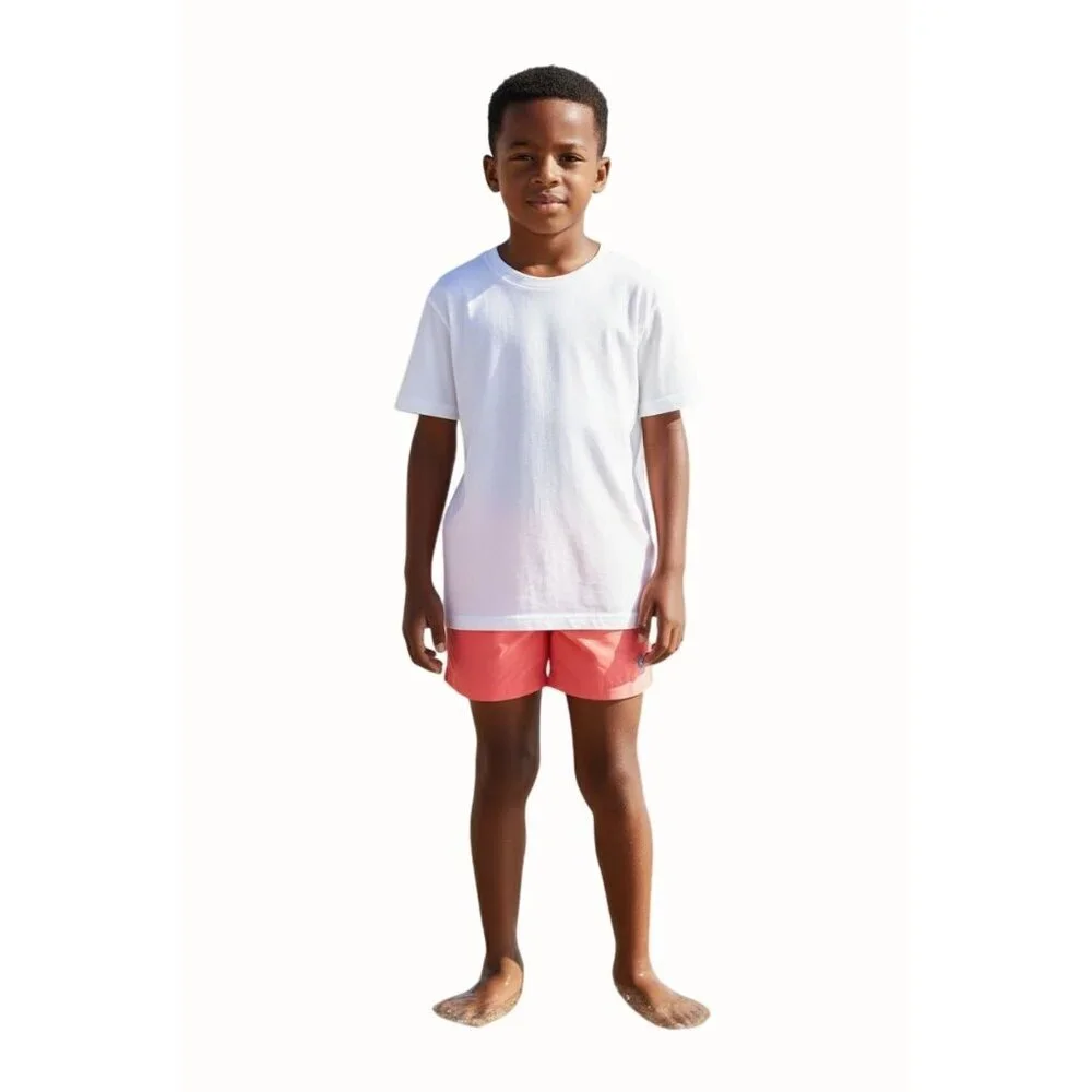 Southern Tide Boys Coral Swim Trunks Size XL 16 Elastic Waist Lined NEW